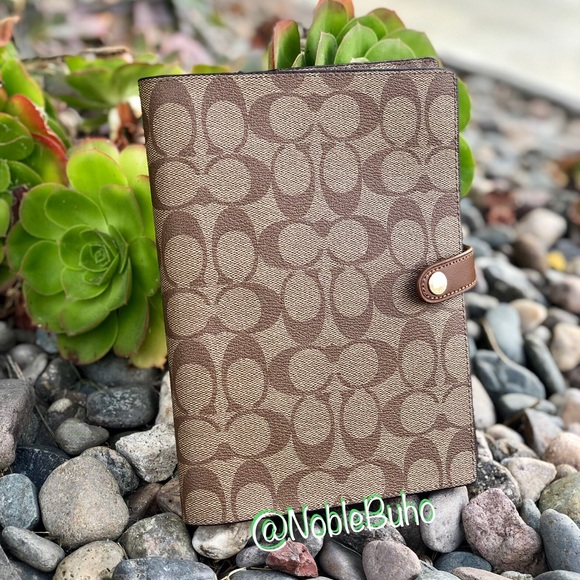 COACH Notebook in Signature Coated Canvas NWT - Picture 8 of 8